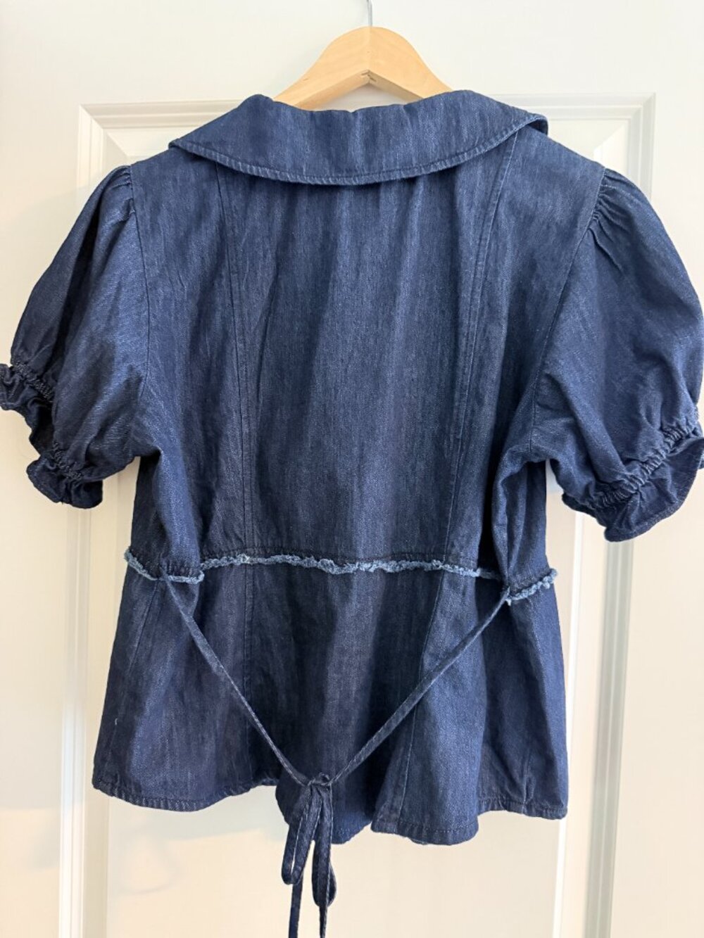 Pilcro Keira Denim Waisted Blouse - Picture 3 of 4